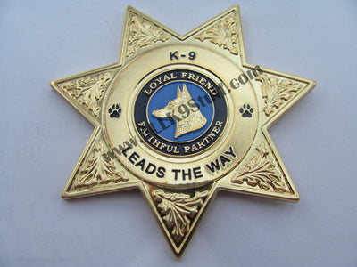 Law Enforcement K9 Badge / Coin